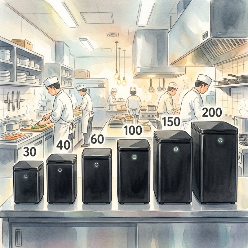 POINT 3 6가지 다양한 모델라인업 — 크리미크몬 음식물처리기 안내 일러스트